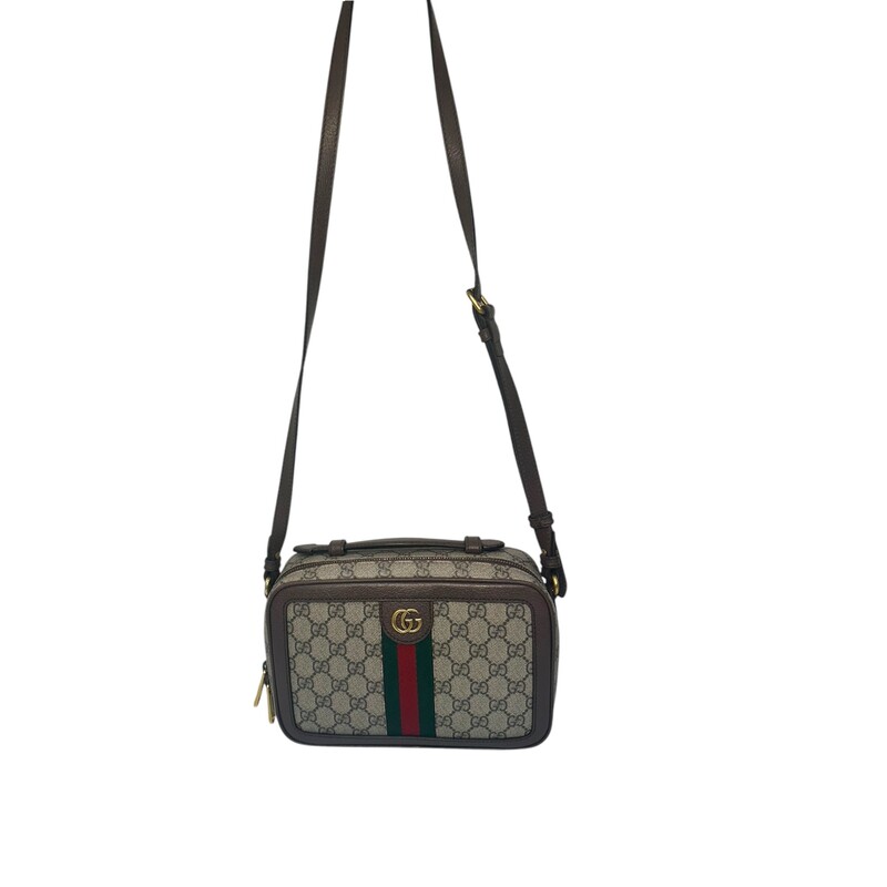 Gucci Small Ophidia Web Camera<br />
<br />
Style Code: 739392 525040<br />
<br />
Dimensions:<br />
9.4W x 6.3H x 2.7D<br />
Strap Drop:  21.2<br />
<br />
Excellent condition<br />
<br />
Does come original dust bag. No box.