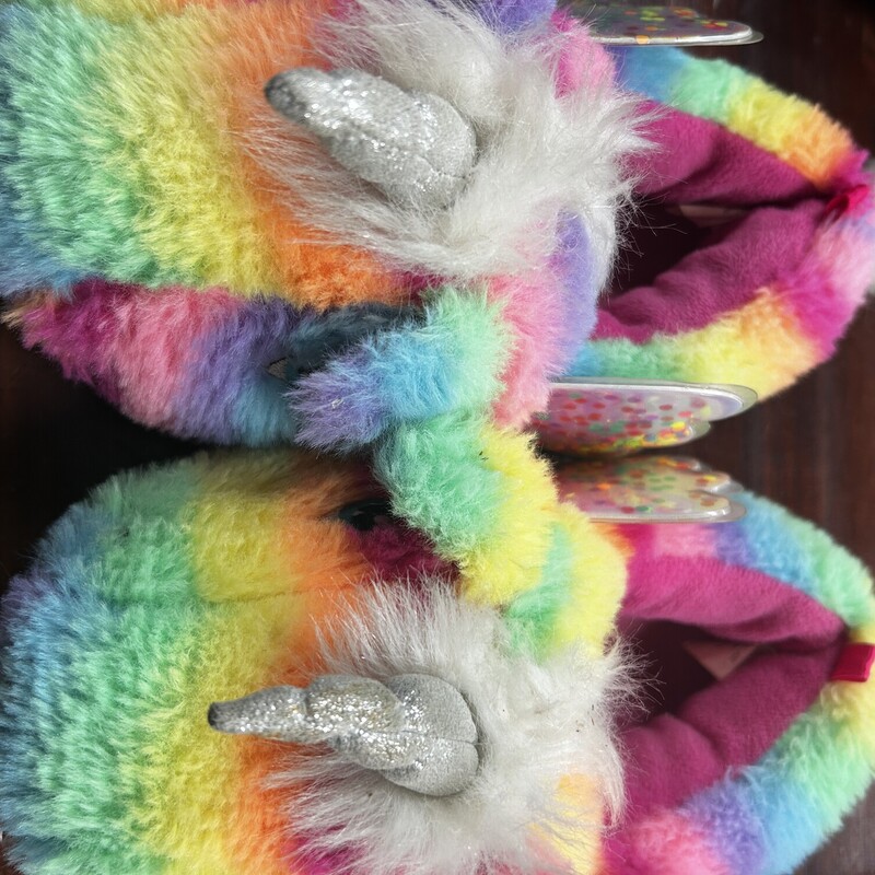 11/12 Unicorn Dye Slipper, Pink, Size: Shoes 11