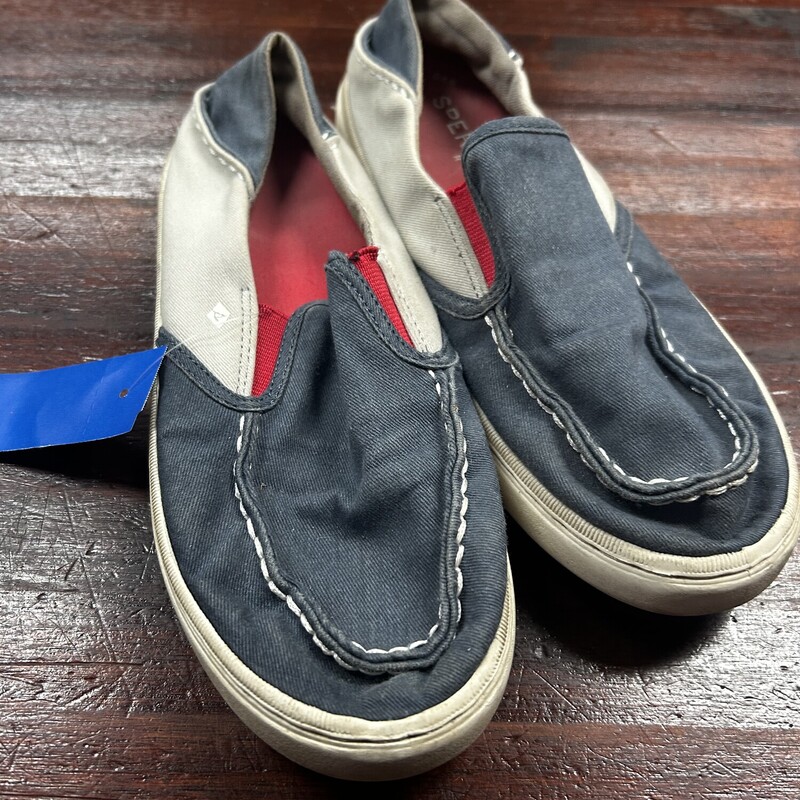 Y5 Navy/Grey Slip On Shoe