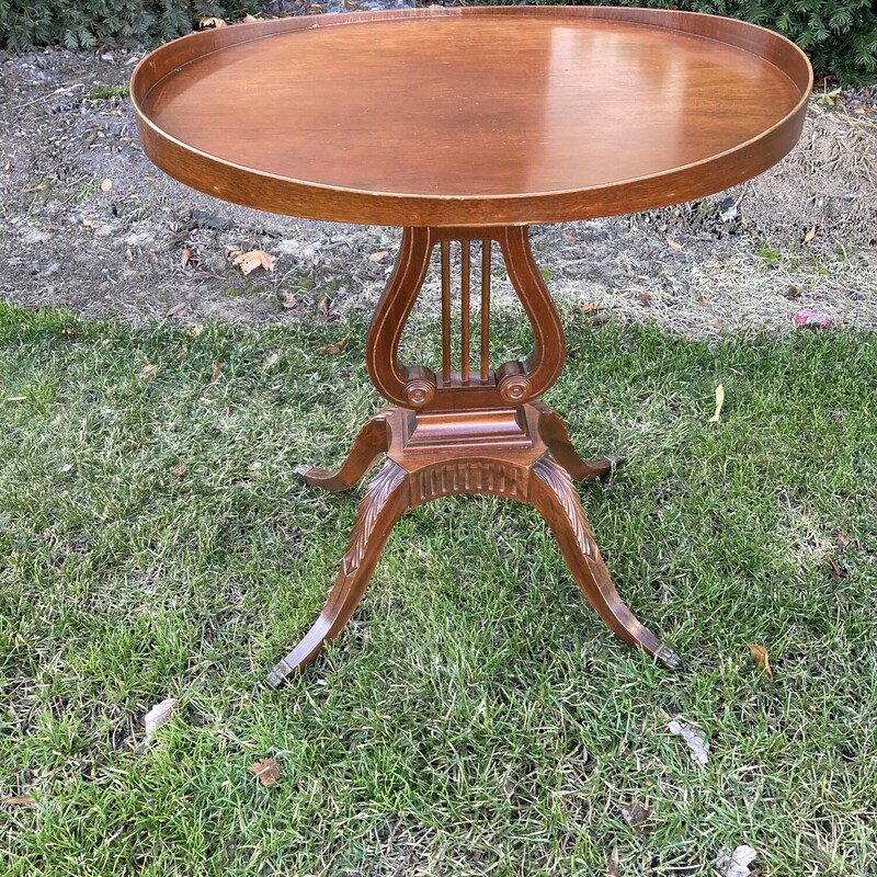 Mahogany Harp Table