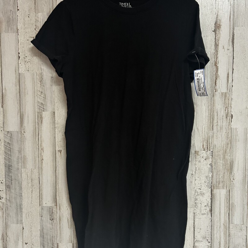 L Black Cotton Dress, Black, Size: Ladies L