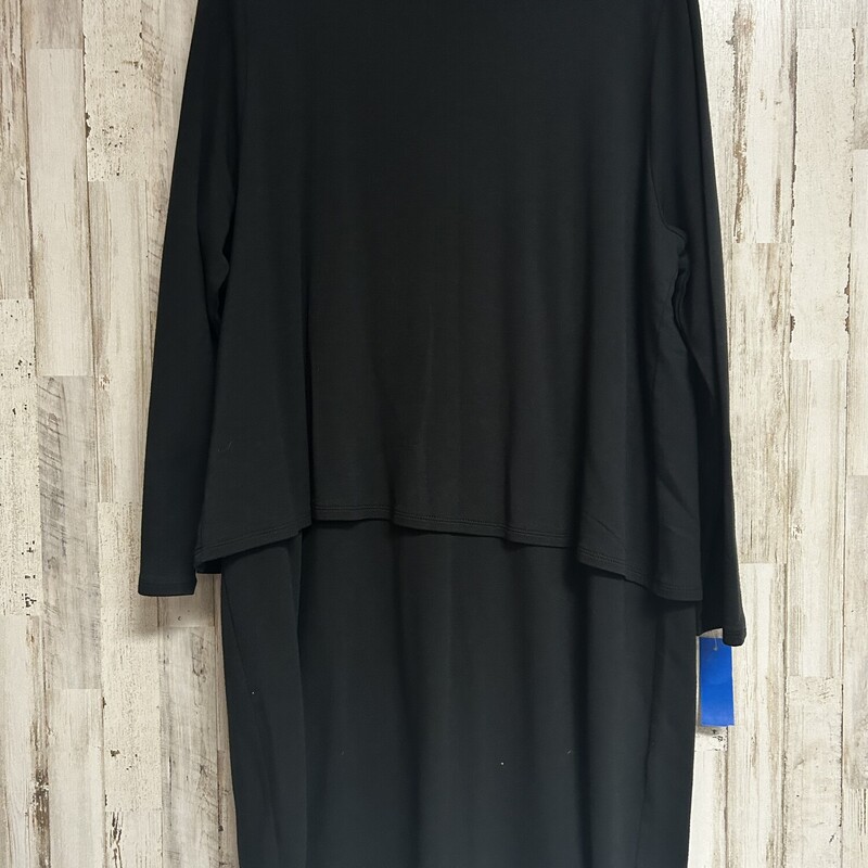 XL Black Ruffled Dress