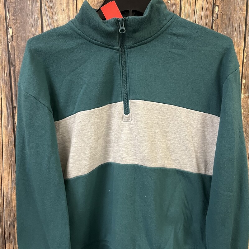 Green/gray Halfzip, Size: XL