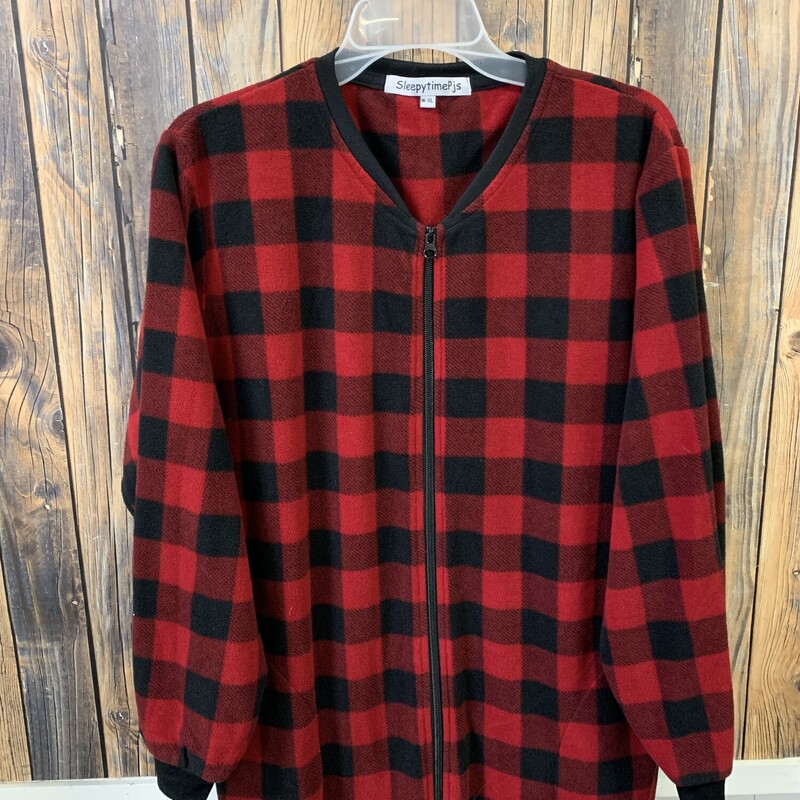 Black/red Check PJ, Size: XL