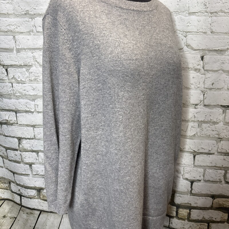 Talbots Cashmere, Grey, Size: 1X