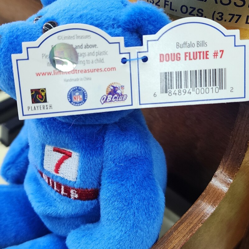 Bills Beanie Baby, Blue, Doug Flutie