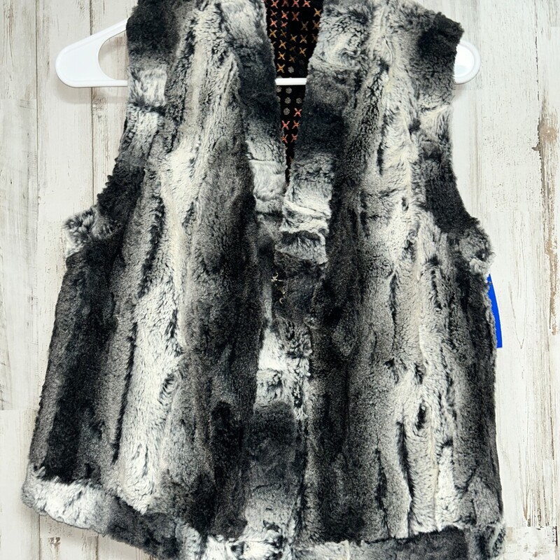 S Black Printed Vest, Black, Size: Ladies S