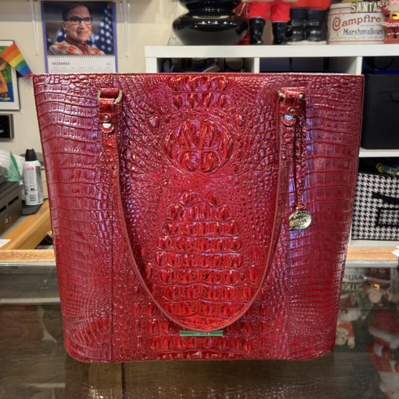 EUC Red Lther Lg Purse