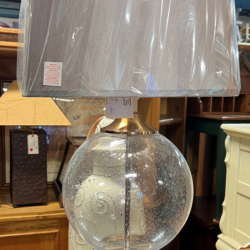 Glass Orb Table Lamp