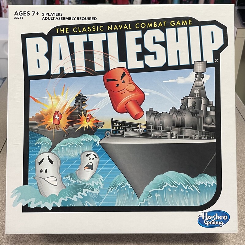 Battleship Classic Naval Combat Game Multi, Size: Pre-owned
AS IS