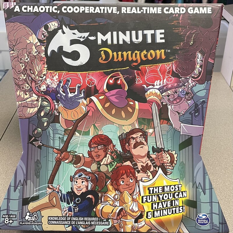 5 Minute Dungeon Board Game, Multi, Size: Pre-owned
Complete