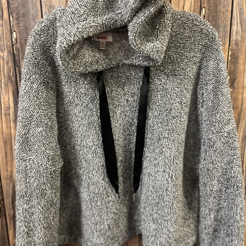 Gray Furry Hoodie, Size: Xl