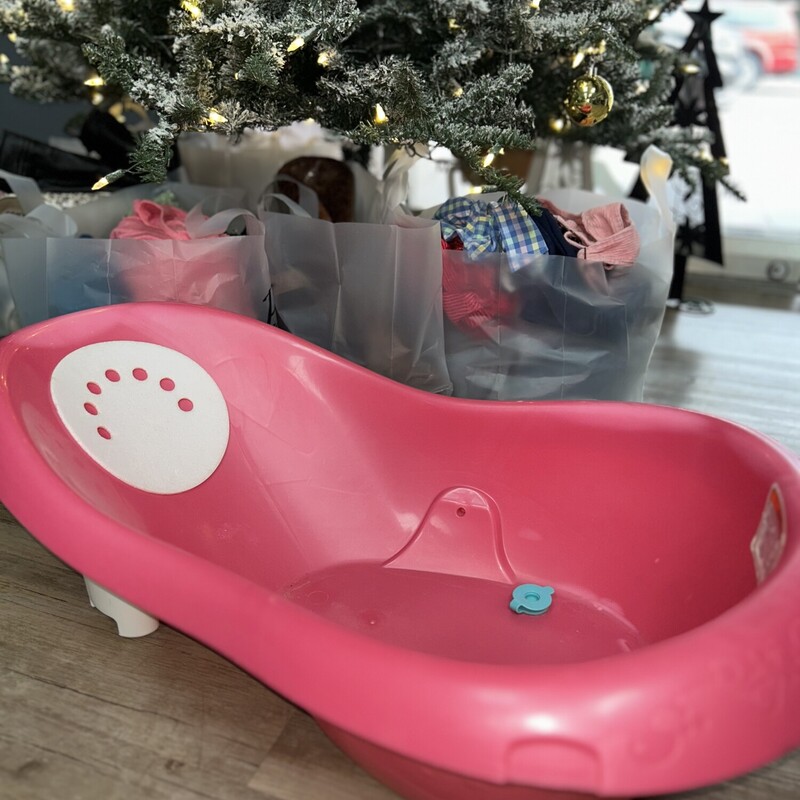 Pink Plastic Bath Tub