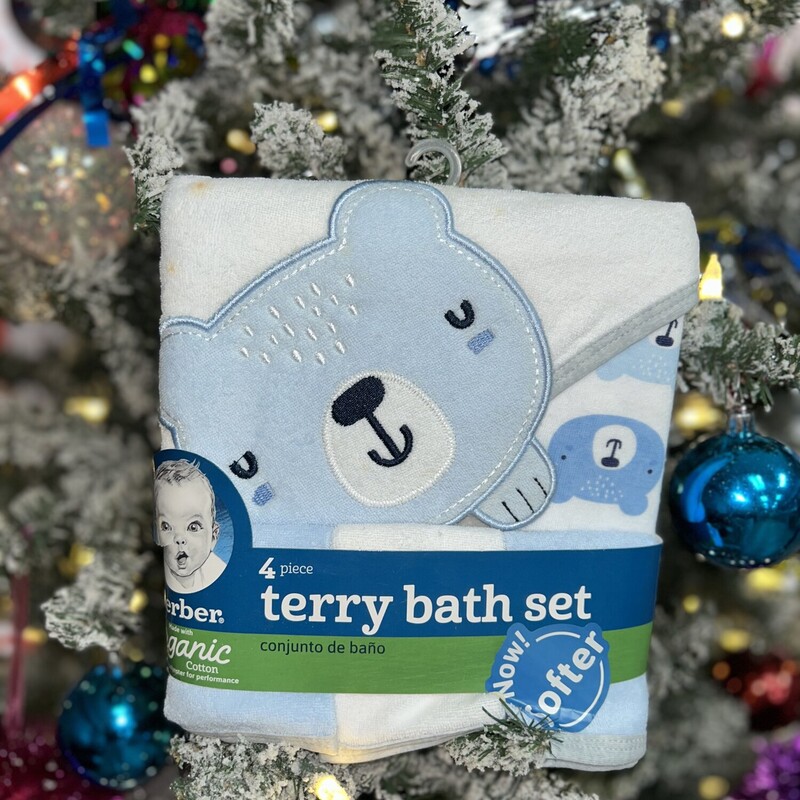 4pc Terry Bath Set