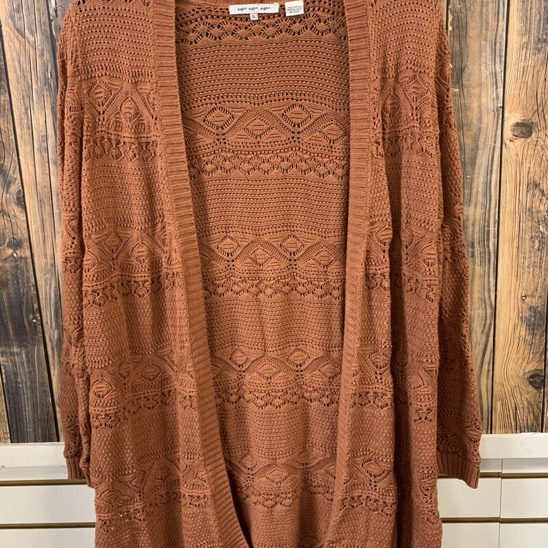 Rust Cardigan, Size: L