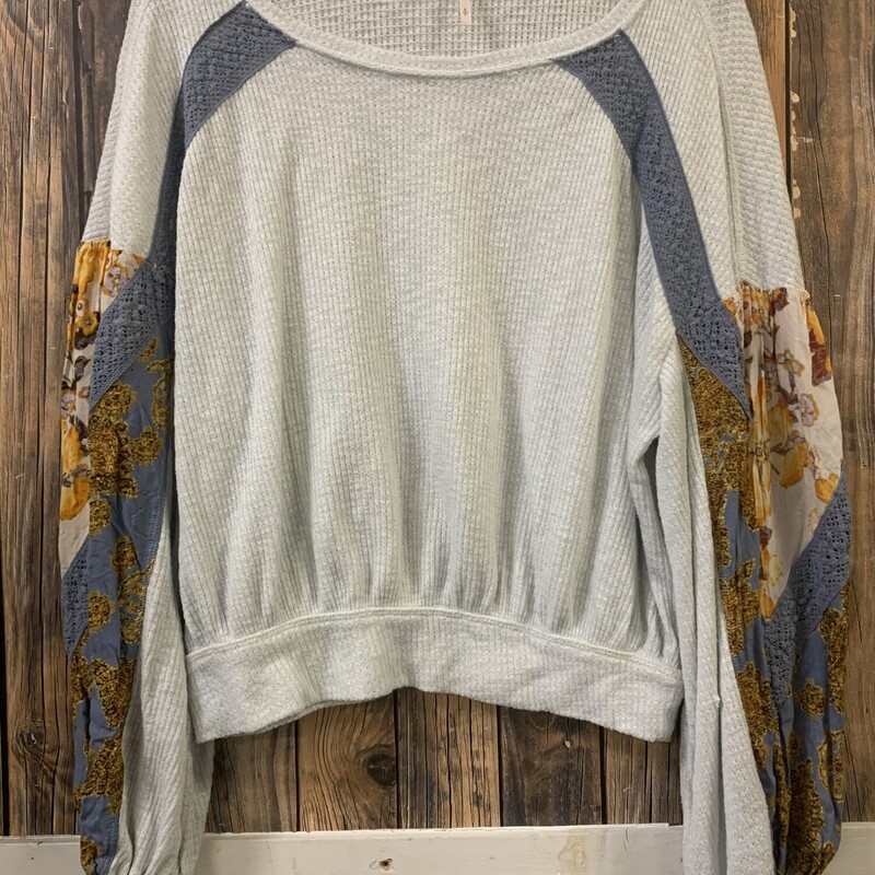 Gray/blue Flower Sleeves