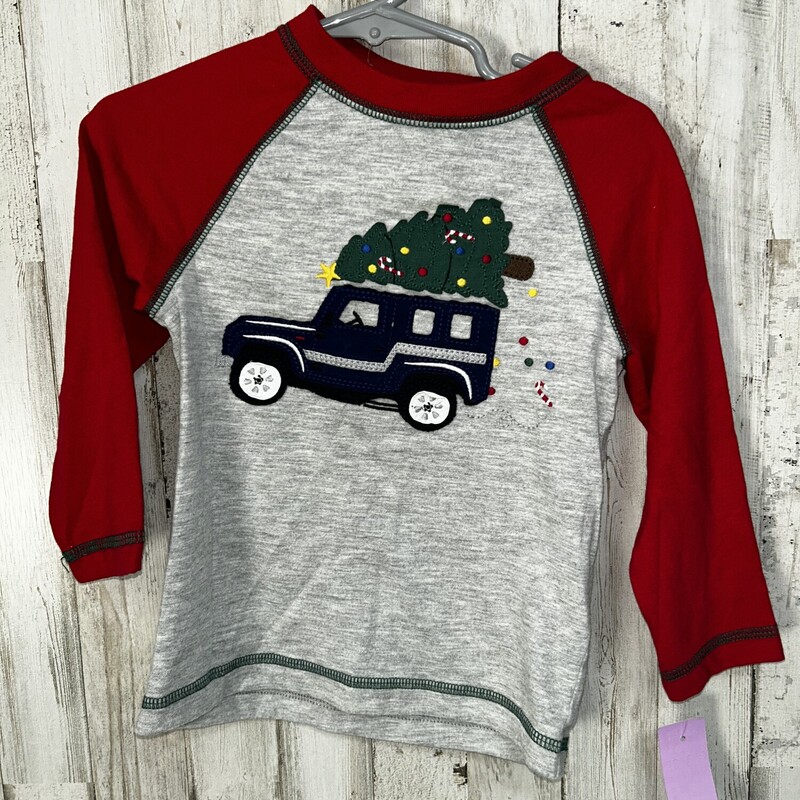 2T Christmas Truck Raglan