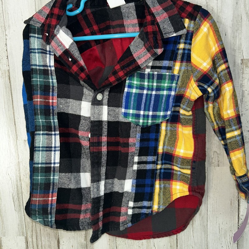 2T Multi Color Flannel, Black, Size: Boy 2T-4T