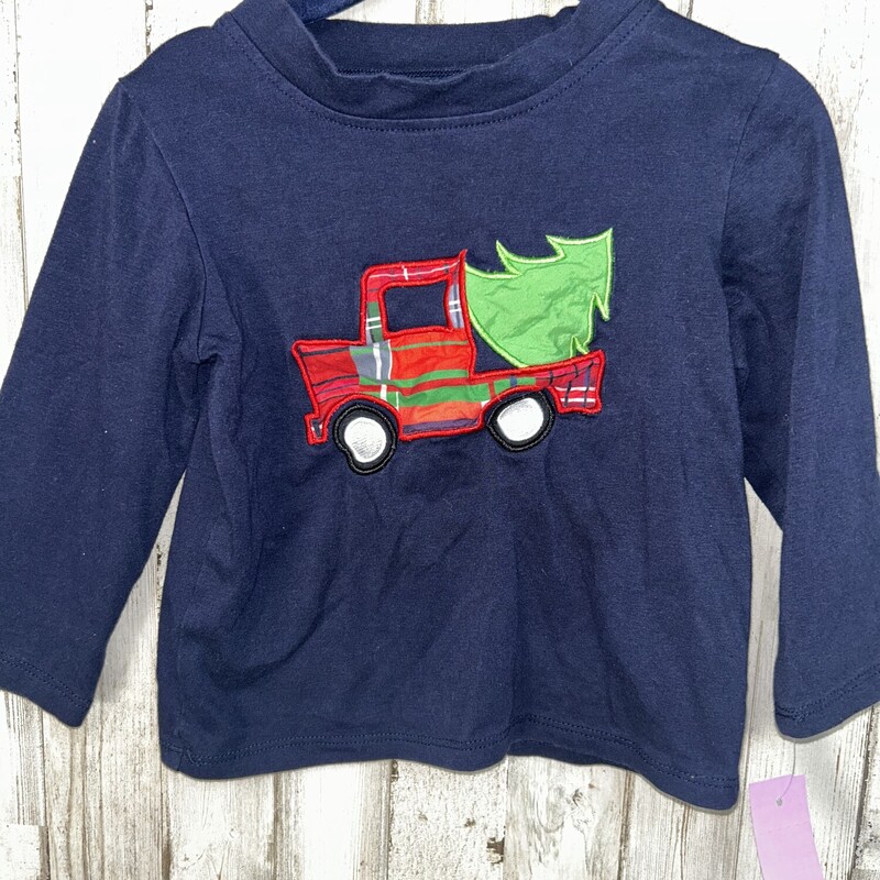 2T Navy Plaid Truck Tee