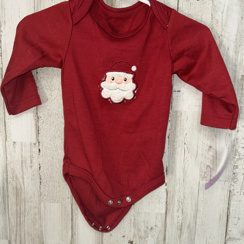 3/6M Red Santa Onesie