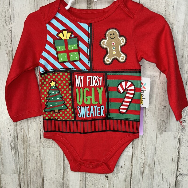 12M Ugly Sweater Onesie