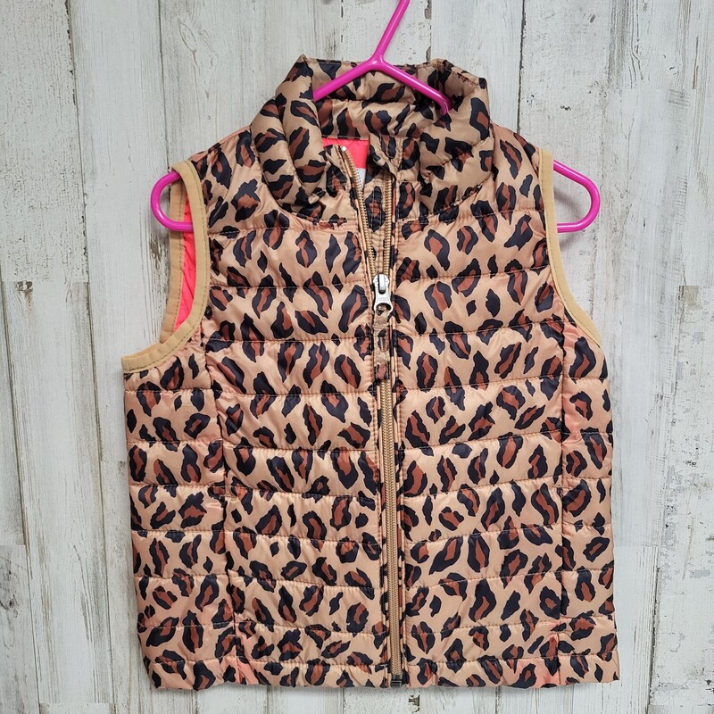 3T Cheetah Puff Vest