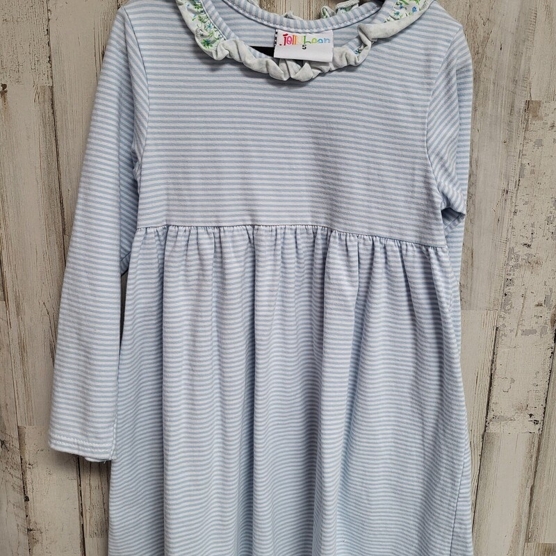 5 Blue Striped Dress