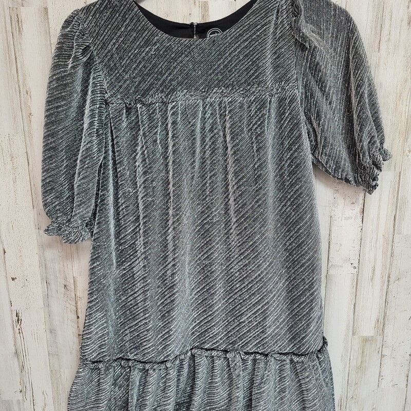 10/12 Black Shimmer Dress, Black, Size: Girl 10 Up