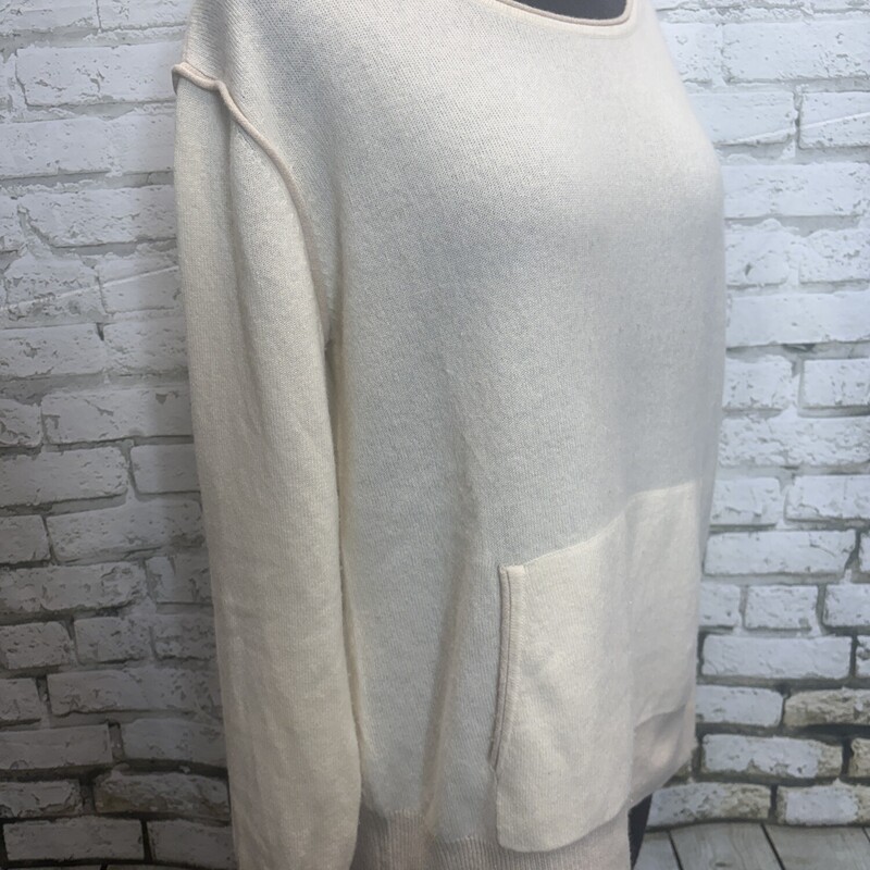 Raffi   Cashmere, Cream, Size: Large