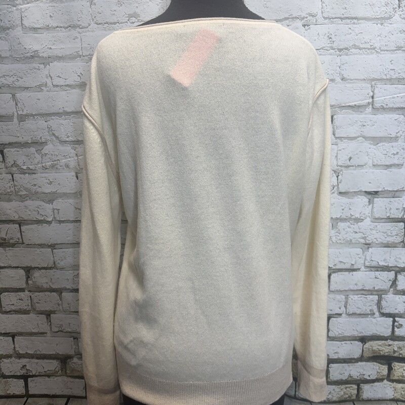 Raffi   Cashmere, Cream, Size: Large