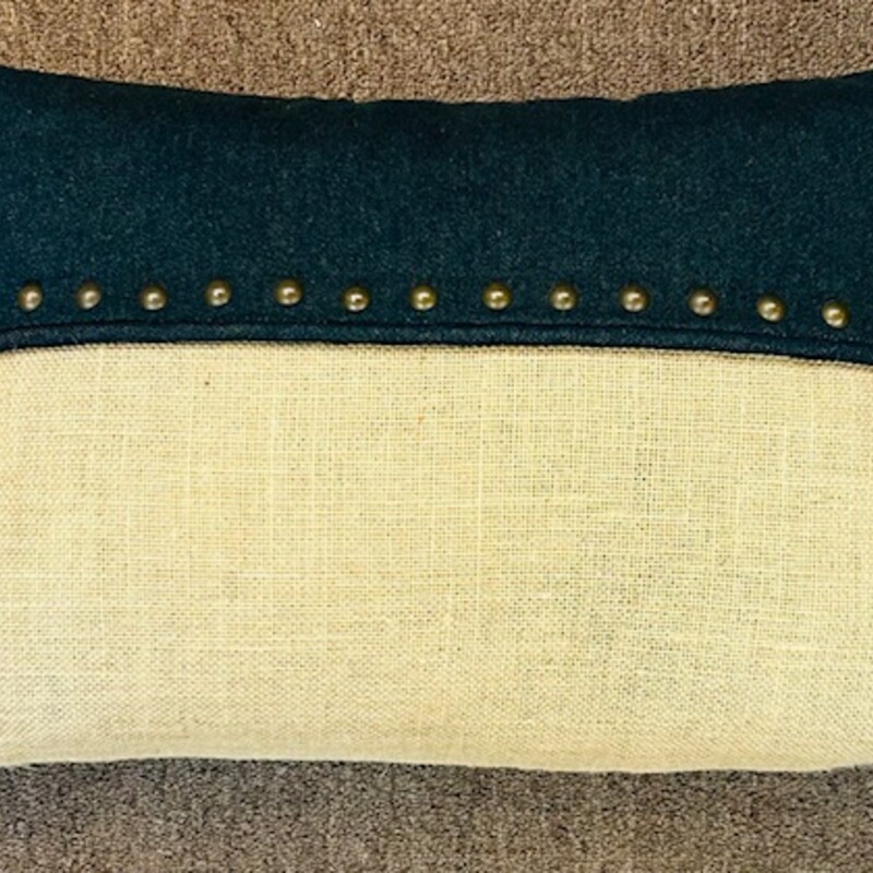 Arhaus Denim Button Down Pillow
Blue Tan
Size: 21x15H