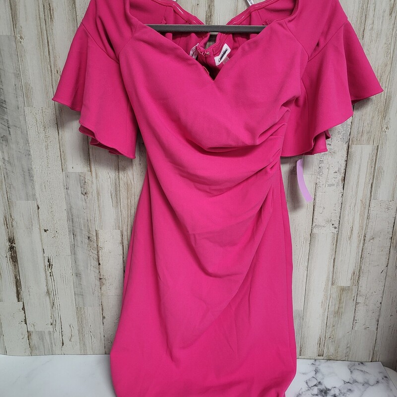 Sz2 Hot Pink Scrunch Dres