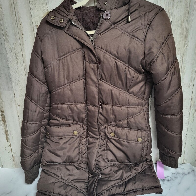 S Brown Puffer Jacket