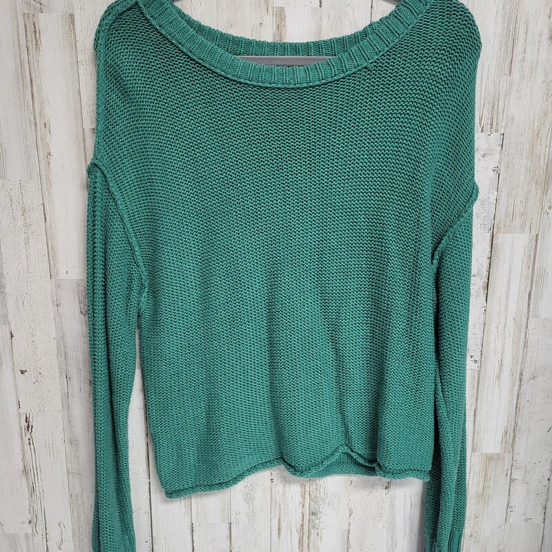 S Green Knit Sweater, Green, Size: Ladies S