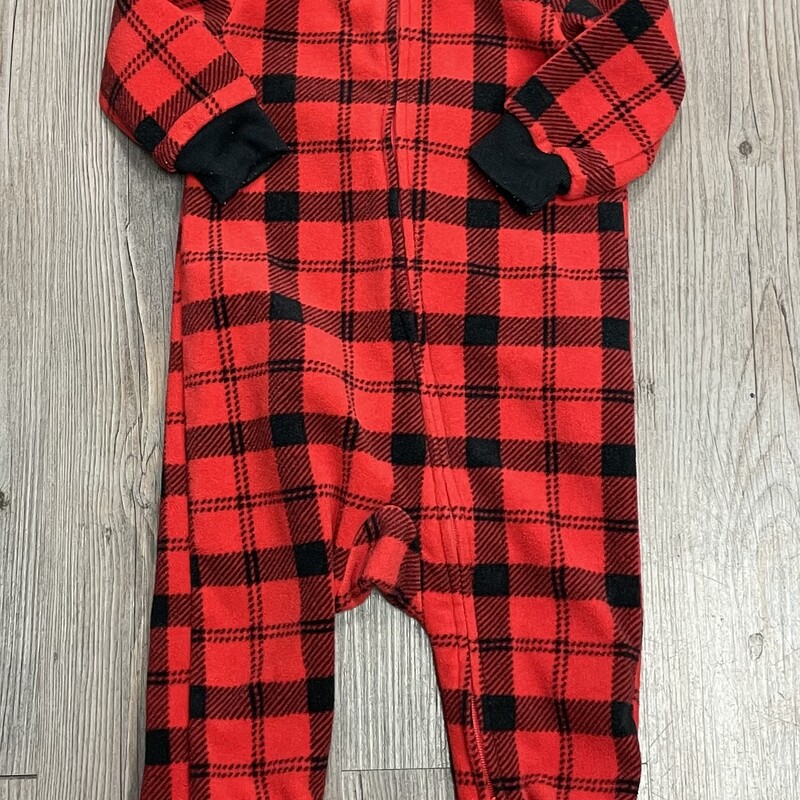 Carters Pj Onesie, Red, Size: 6M