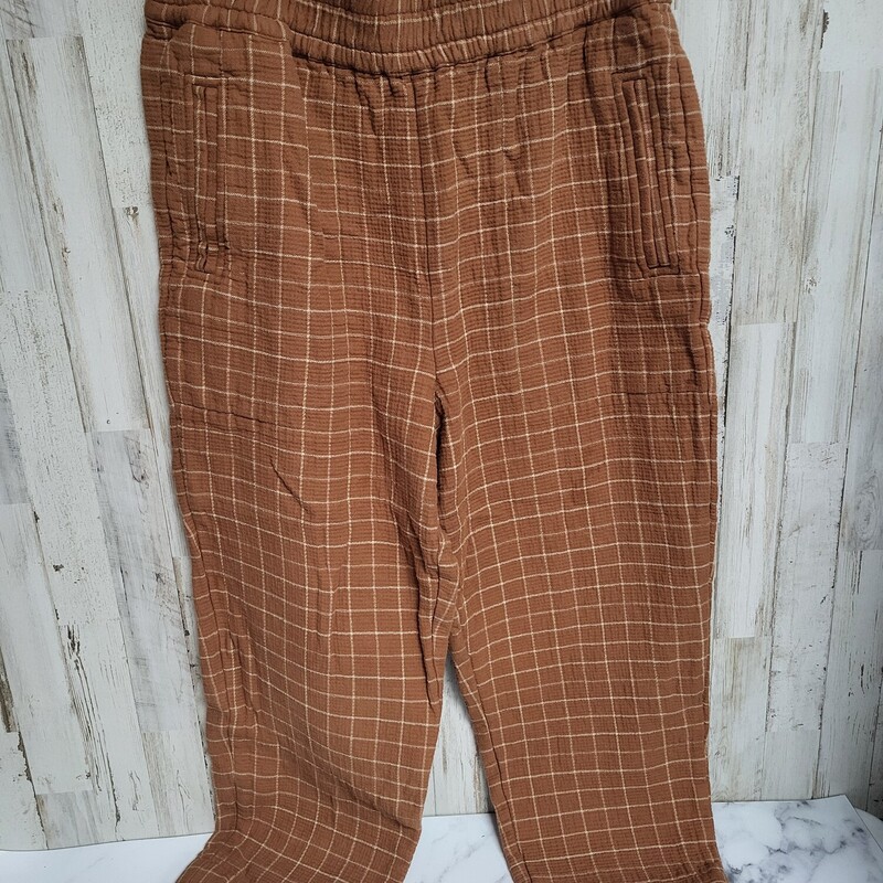 M Rust Plaid Pants