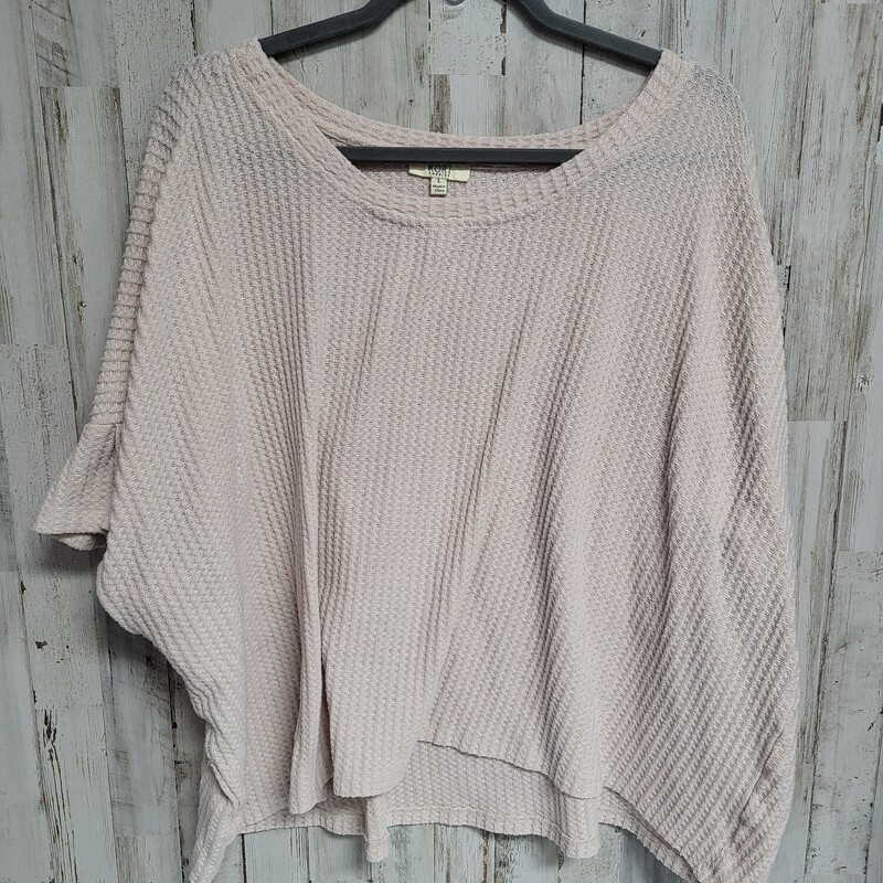 L Beige Waffle Knit Top, Beige, Size: Ladies S