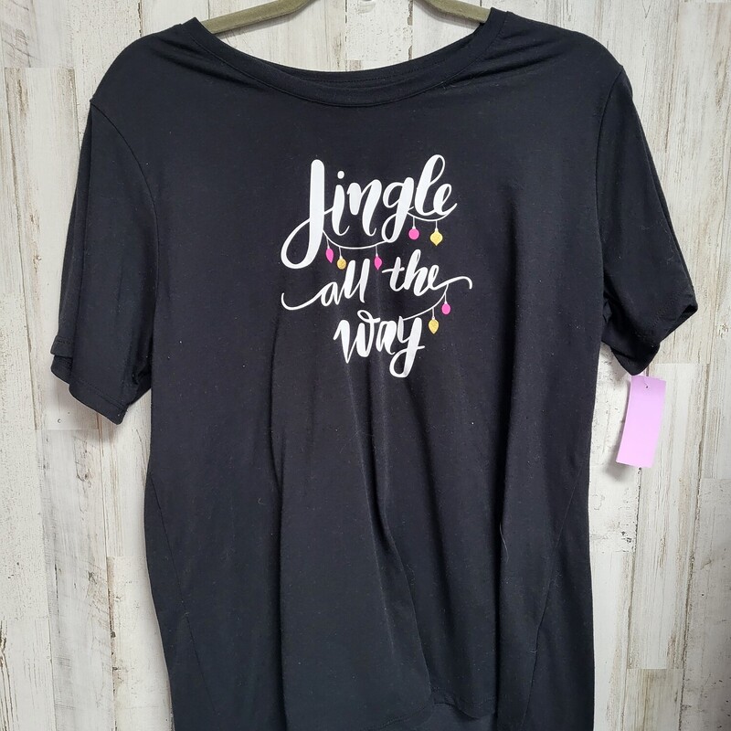 XL Jingle All The Way Tee, Black, Size: Ladies XL