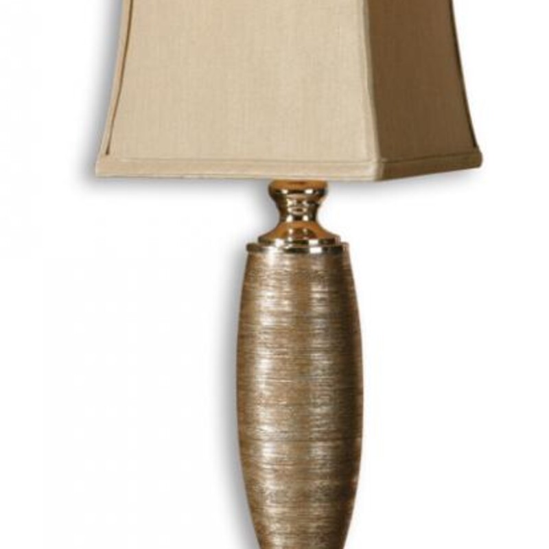 Uttermost Abriella Buffet Lamp
Gold Silver Tan Size: 9 x 36H
Retails: $257+
Matching lamp sold separately