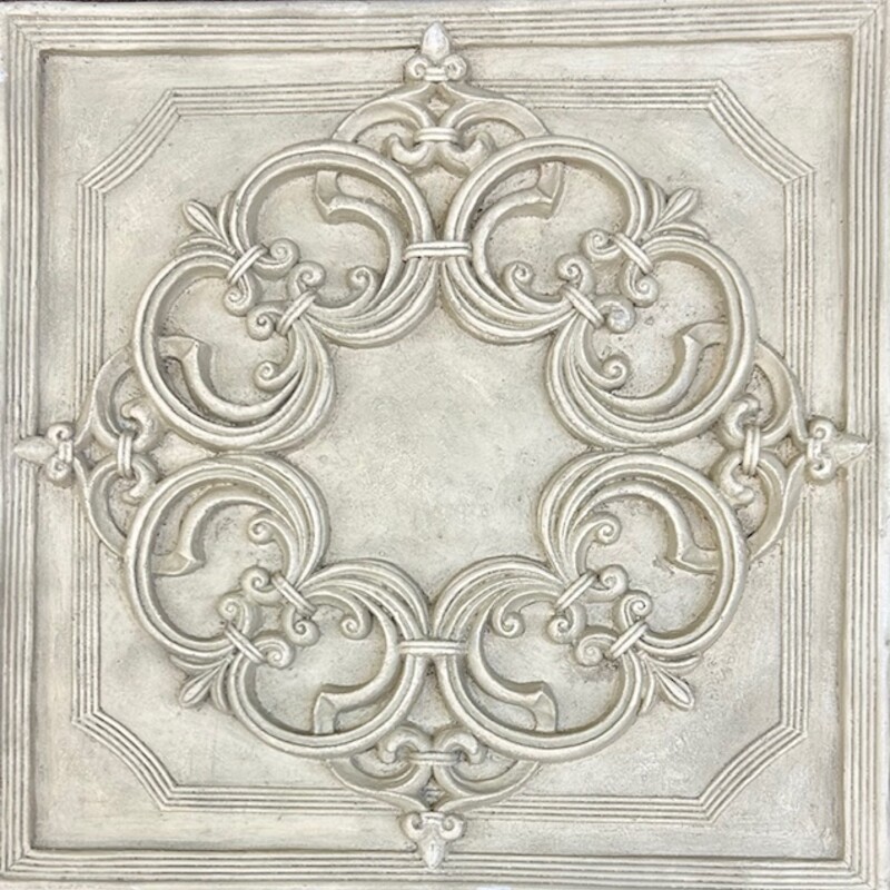 Resin Scroll Tile Wall Decor
Cream Size: 24 x 24H