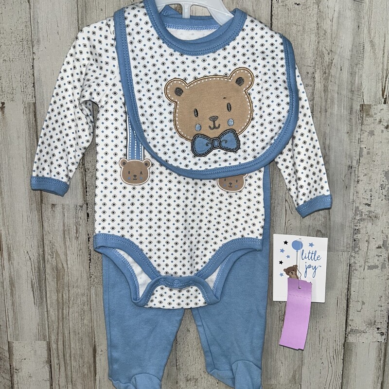 NEW 0/3M Blue Bear Set