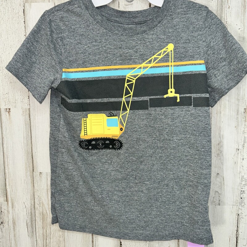 5T Grey Truck Tee, Grey, Size: Boy 5-8