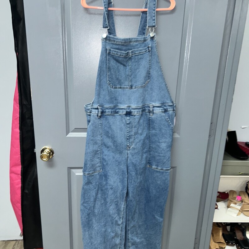 22W Denim Overalls