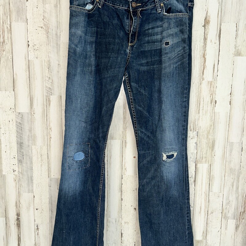 Sz17 Patched Bootcut Jean