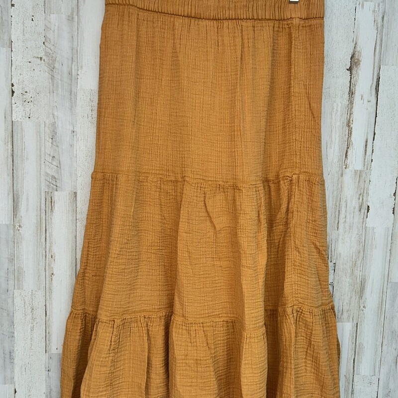 XL Mustard Muslin Skirt