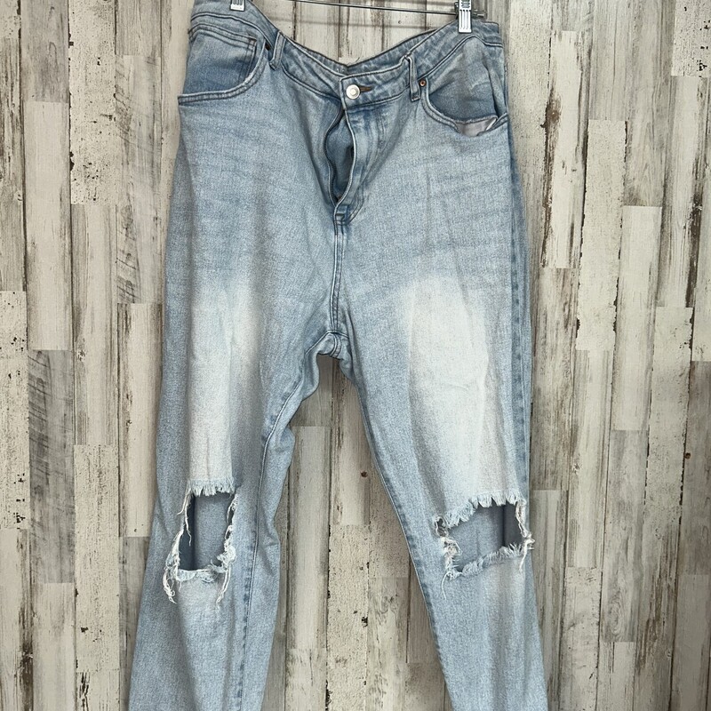 Sz21 Lt Wash Ripped Jeans