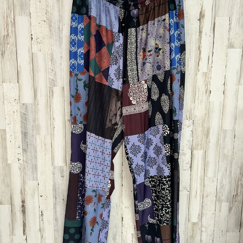 3X Patchwork Print Pants