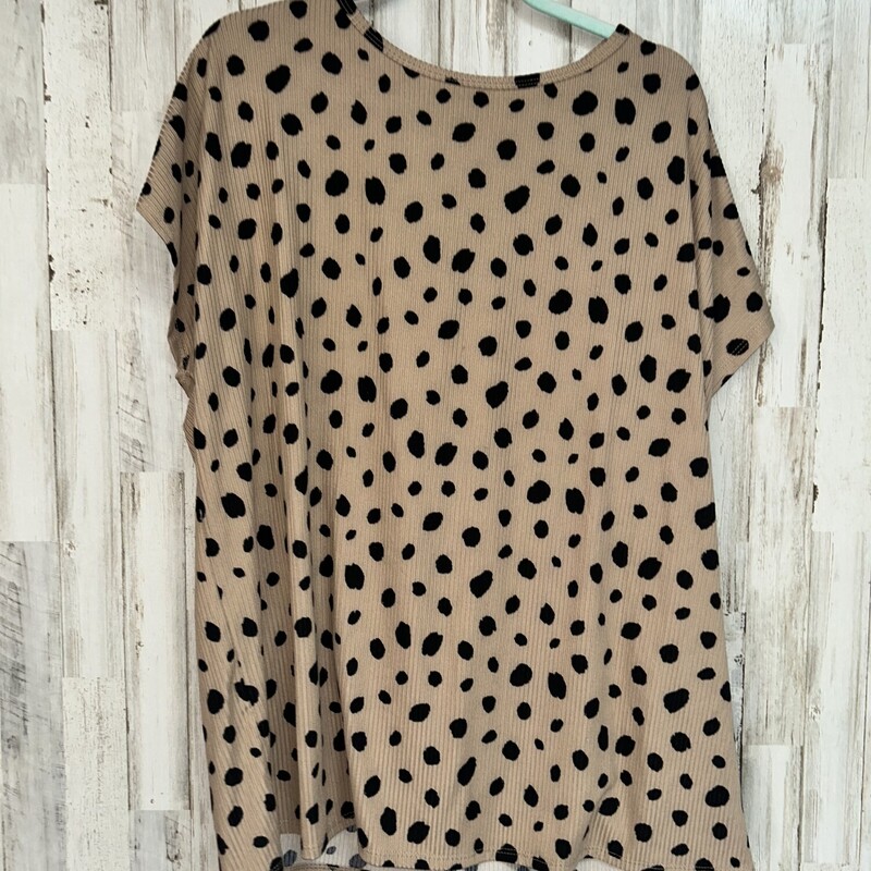 XL Tan Spotted Top