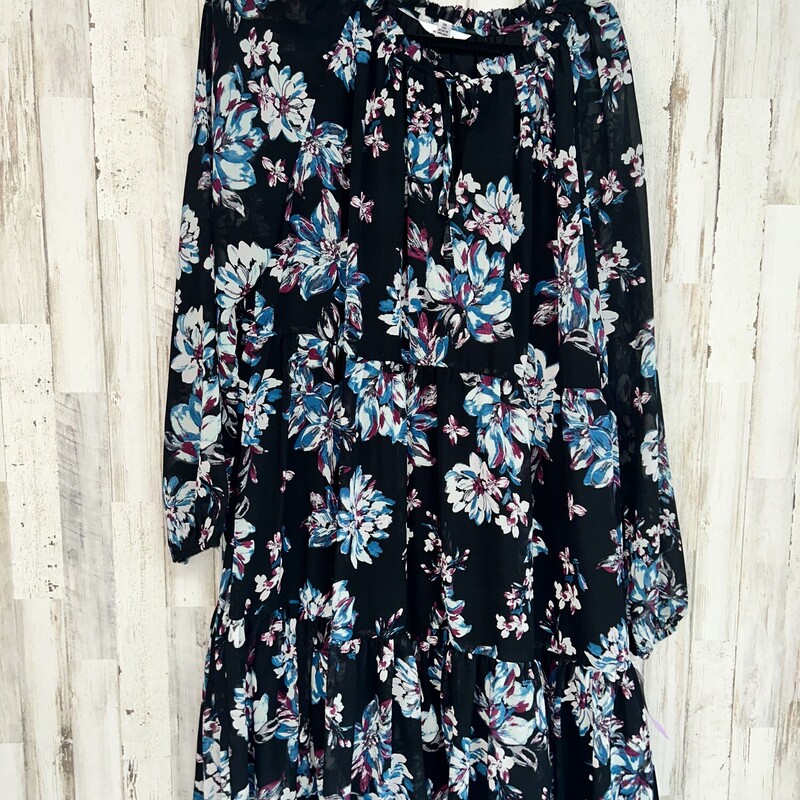 2X Sheer Floral Dress