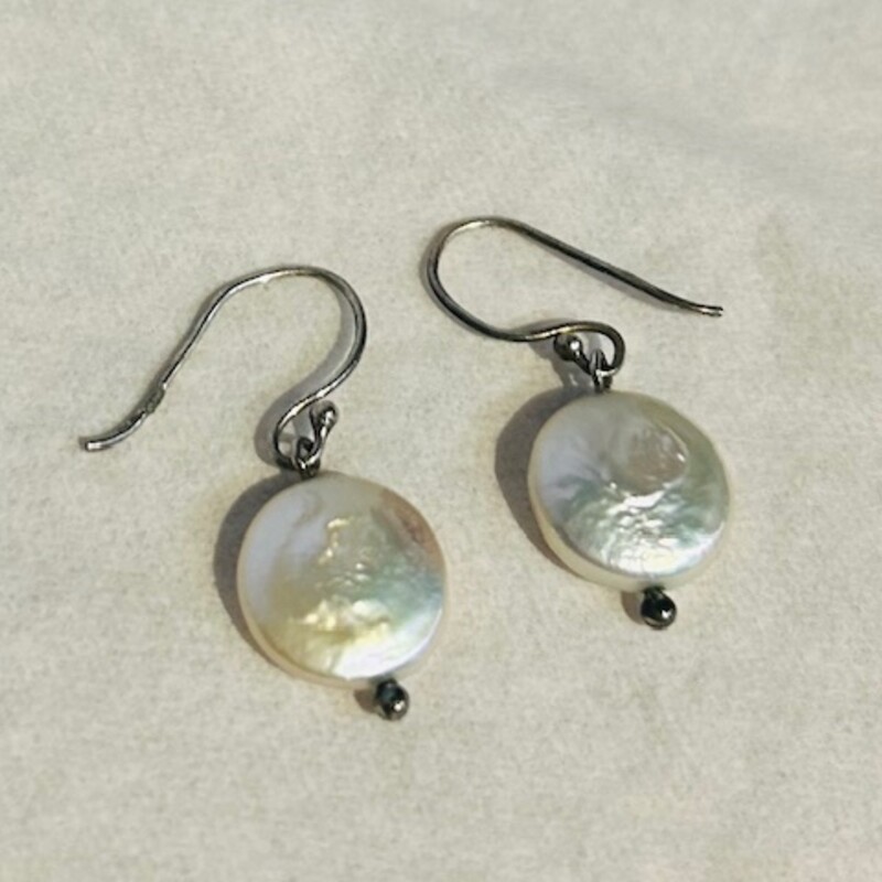 925 Mother Of Pearl  Dangle Earrings
White Silver Size: 1L